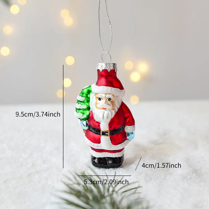 Christmas Glass Snowman Mailbox Ornament