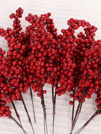 Luxury Red Berry Stems