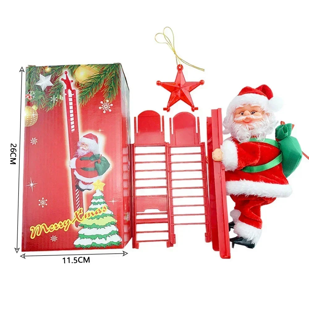 Climbing Santa Christmas Ornament