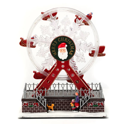Santa Claus Spinning Light Up Ferris Wheel