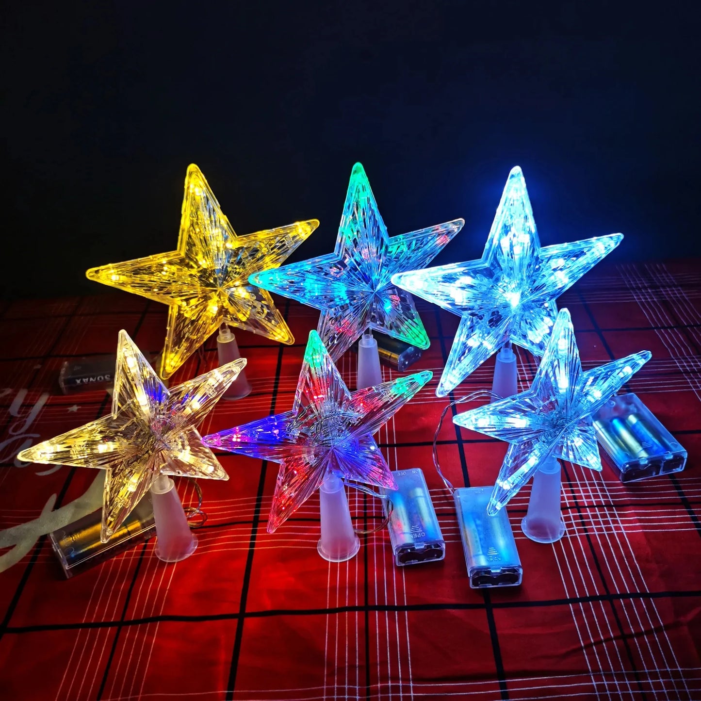 Glowing Christmas Tree Topper Star