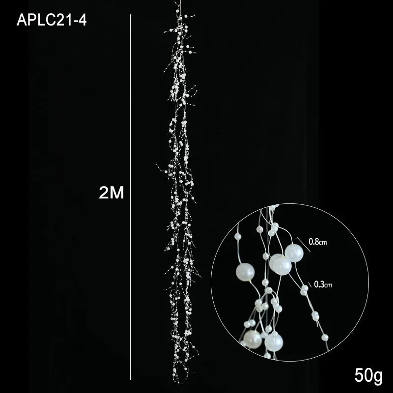 Luxury Pearl & Crystal Christmas Garland