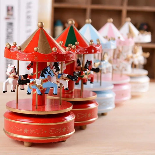 Classic Christmas Carousel Music Box