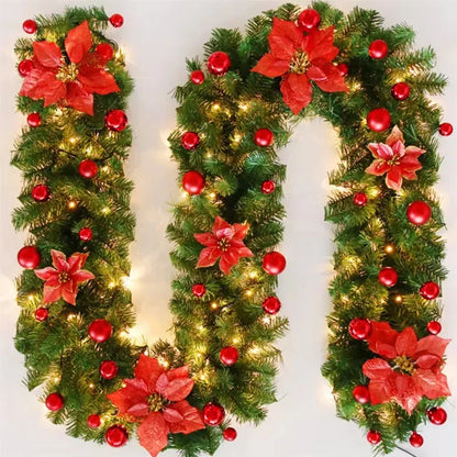 Luxury 2.7m LED Christmas Wreath with Lights