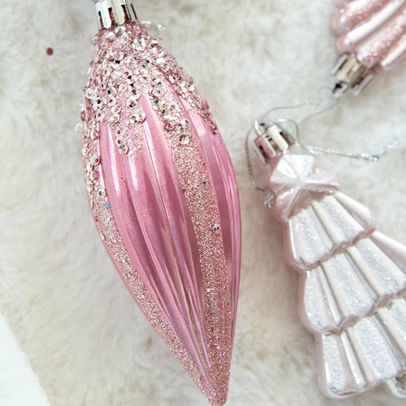 Pink Enchanted Christmas Baubles