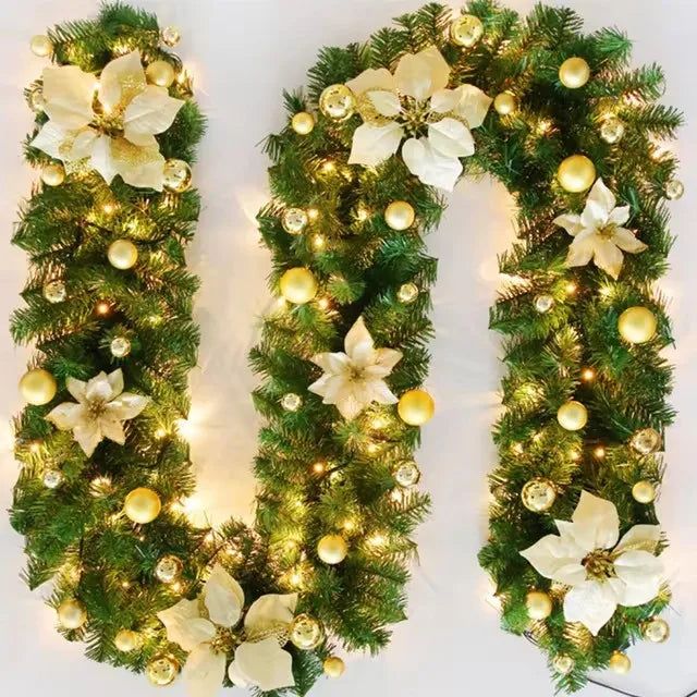 Luxury 2.7m LED Christmas Wreath with Lights