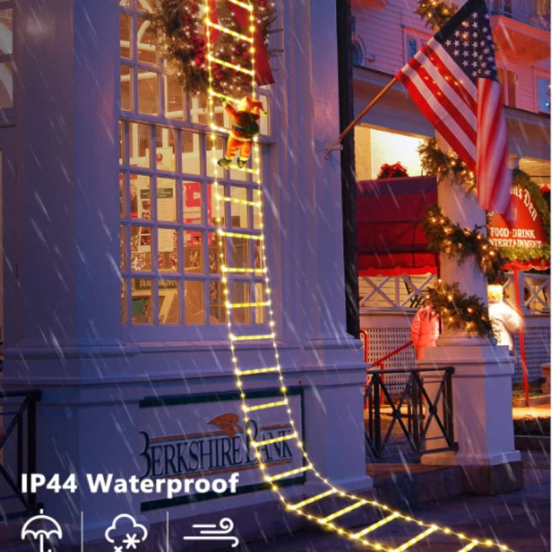 LED Santa Climbing Ladder