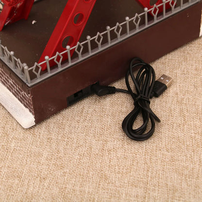 Santa Claus Spinning Light Up Ferris Wheel