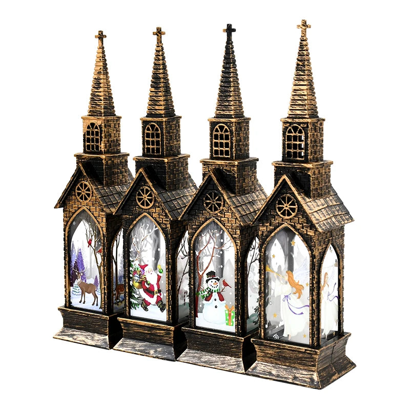LED Christmas Church Lamp