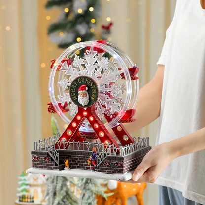 Santa Claus Spinning Light Up Ferris Wheel