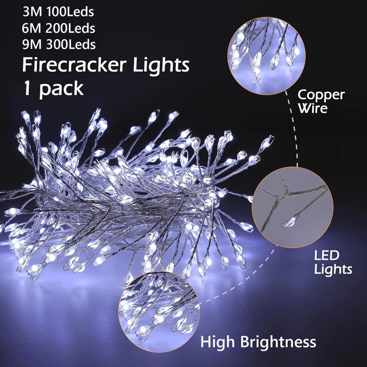 LED Firecracker Fairy Lights For Christmas Magic