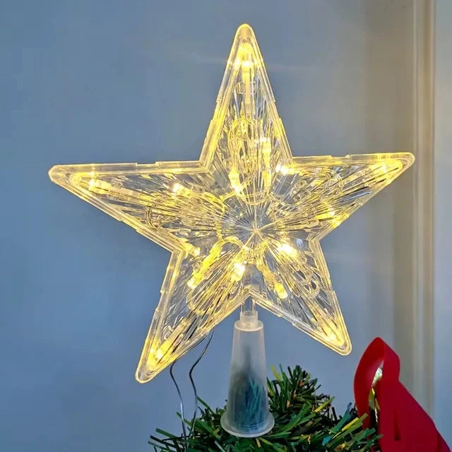 Glowing Christmas Tree Topper Star