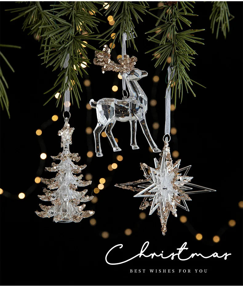 Luxury Acrylic Snowflake Ornament