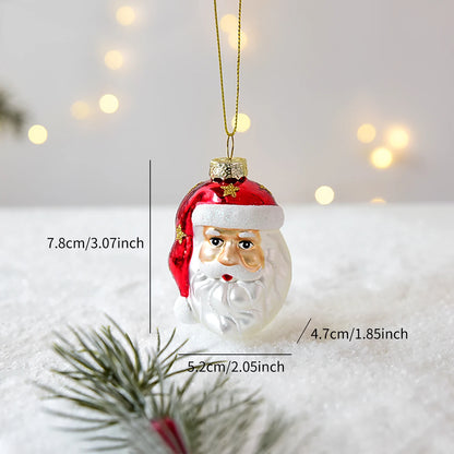 Christmas Glass Snowman Mailbox Ornament