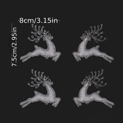 Transparent Reindeer Christmas Decorations