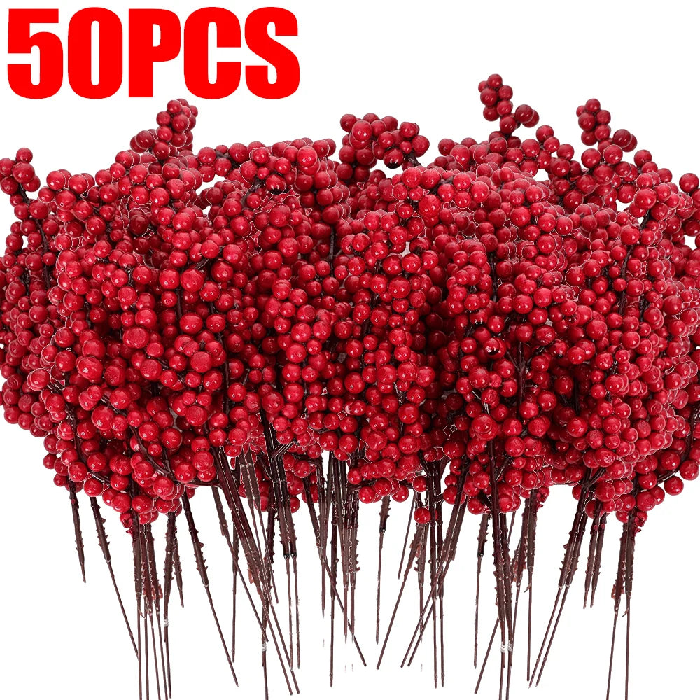 Luxury Red Berry Stems