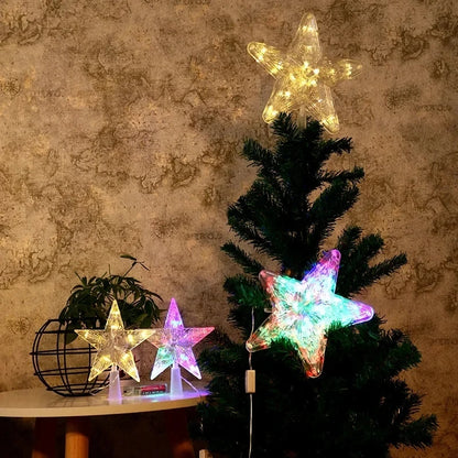 Glowing Christmas Tree Topper Star