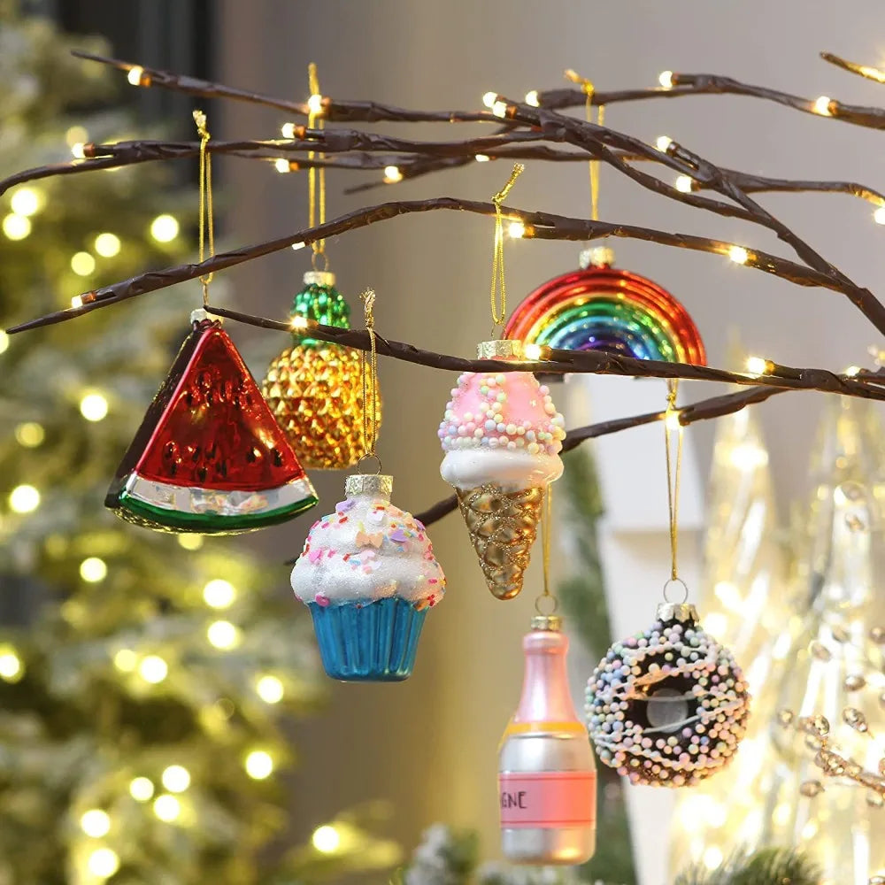 Christmas Glass Treat Ornaments