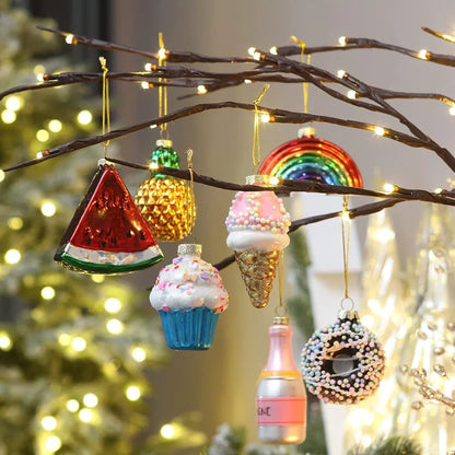 Christmas Glass Treat Ornaments