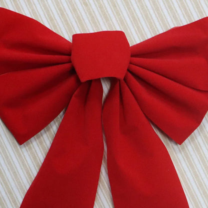 Big Red Bow Christmas Tree Topper
