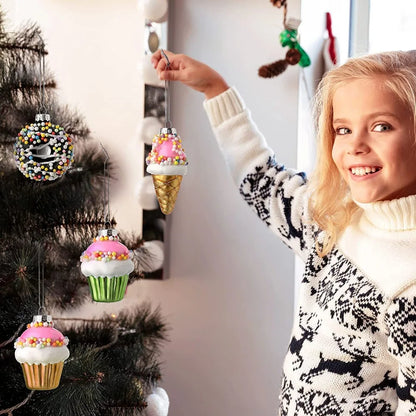 Christmas Glass Treat Ornaments