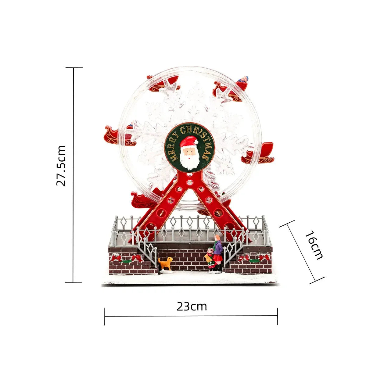 Santa Claus Spinning Light Up Ferris Wheel