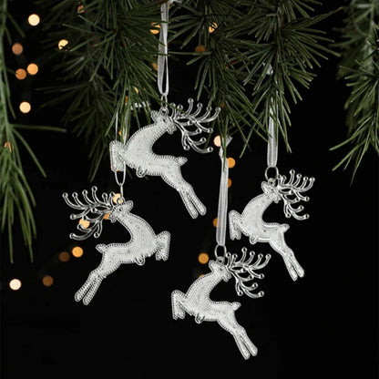 Transparent Reindeer Christmas Decorations