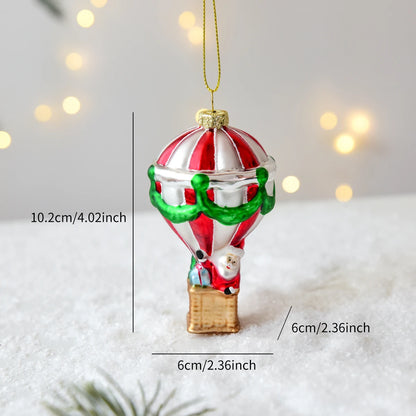 Christmas Glass Snowman Mailbox Ornament