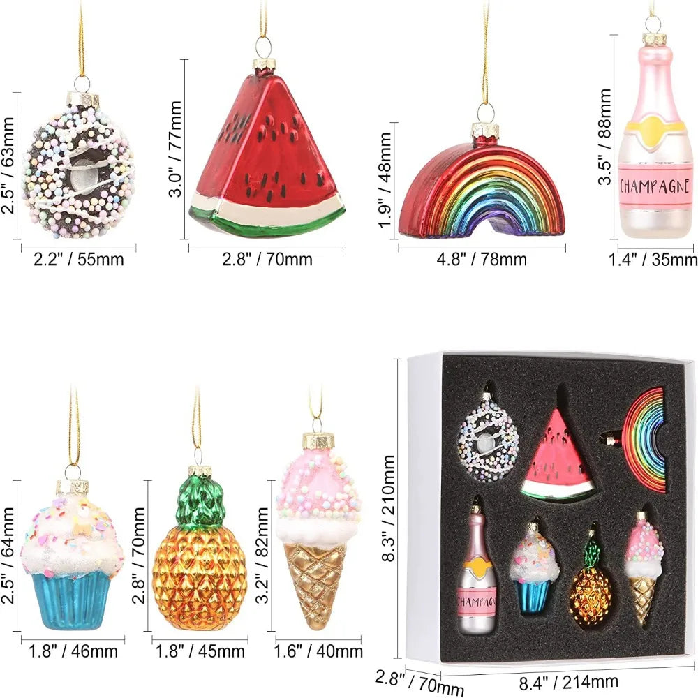 Christmas Glass Treat Ornaments