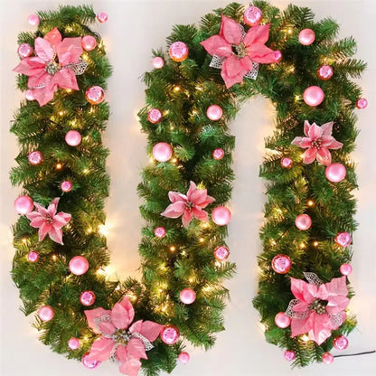 Luxury 2.7m LED Christmas Wreath with Lights