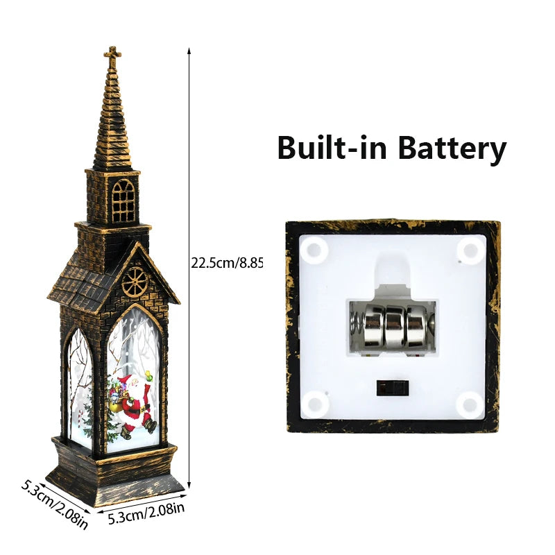 LED Christmas Church Lamp