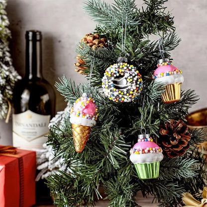 Christmas Glass Treat Ornaments