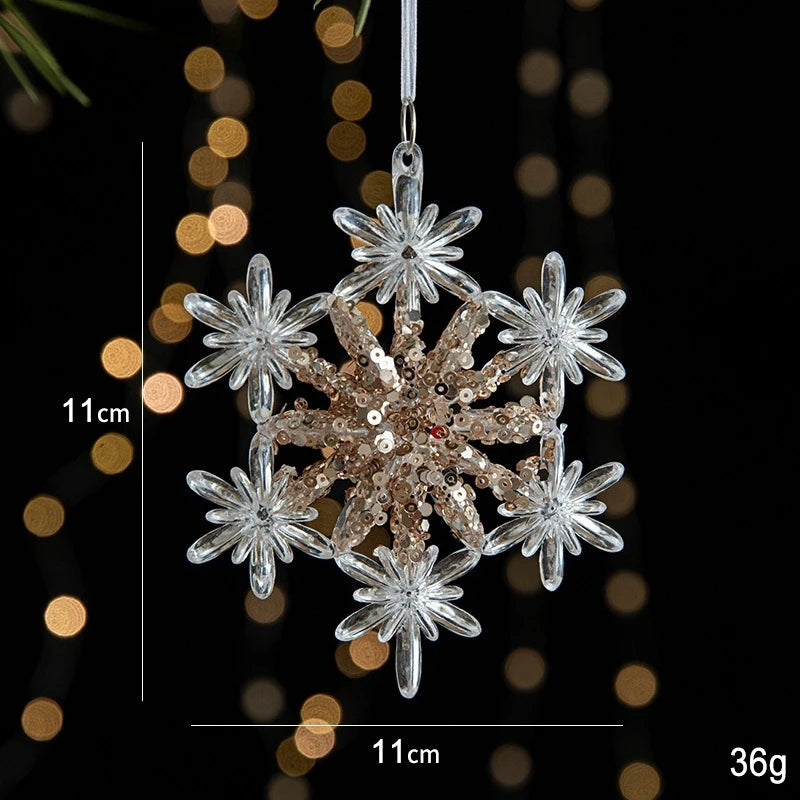 Luxury Acrylic Snowflake Ornament