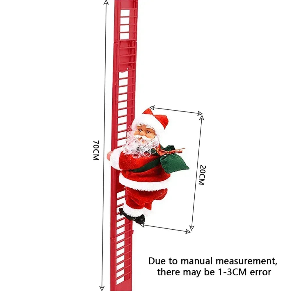 Climbing Santa Christmas Ornament