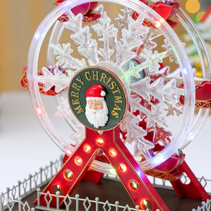 Santa Claus Spinning Light Up Ferris Wheel