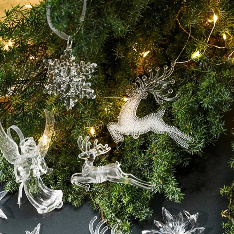 Transparent Reindeer Christmas Decorations